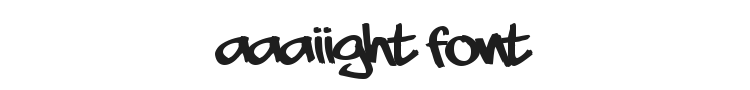 Aaaiight Font Preview