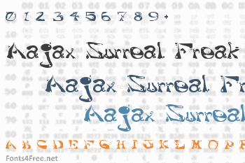 Aajax Surreal Freak Font