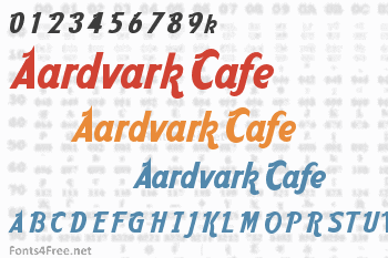 Aardvark Cafe Font