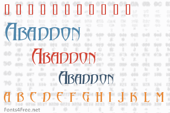 Abaddon Font