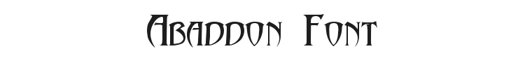 Abaddon Font