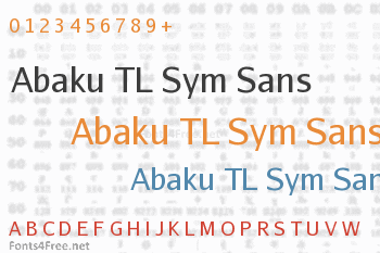 Abaku TL Sym Sans Font