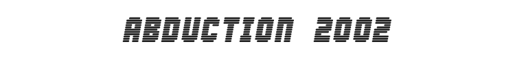 Abduction 2002 Font