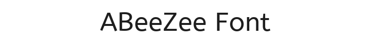 ABeeZee Font