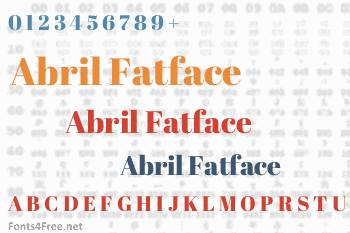 Abril Fatface Font