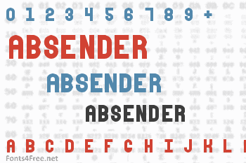 Absender Font