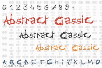 Abstract Classic Font