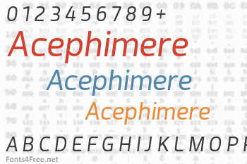 Acephimere Font