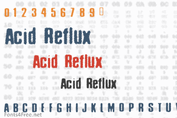 Acid Reflux Font