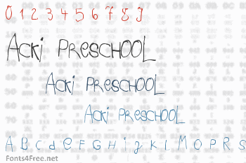 Acki Preschool Font