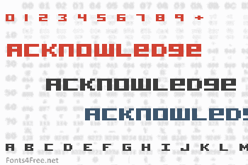 Acknowledge Font