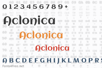 Aclonica Font