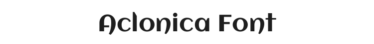 Aclonica Font