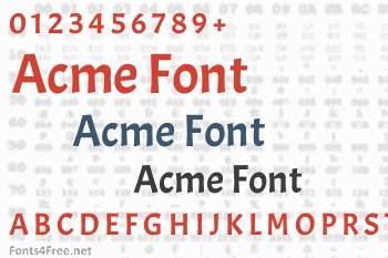 Acme Font