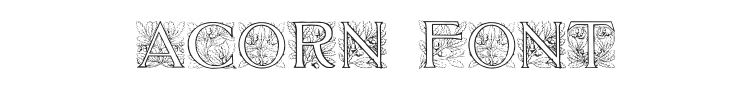 Acorn Initials Font