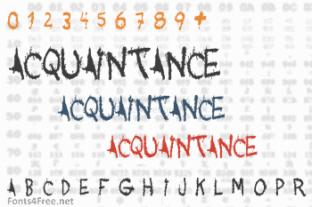 Acquaintance Font