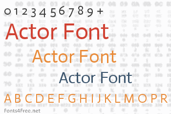 Actor Font