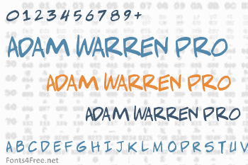 Adam Warren Pro Font