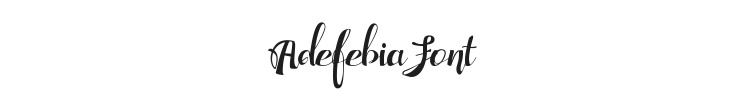 Adefebia Font Preview