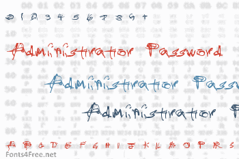 Administrator Password Font