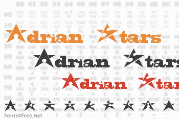 Adrian Stars Font