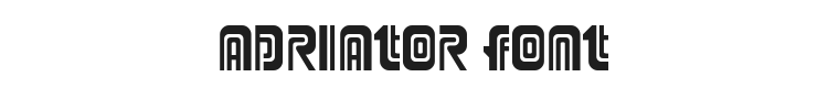 Adriator Font Preview