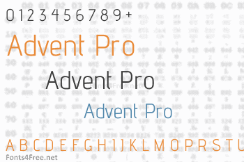 Advent Pro Font