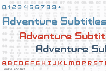 Adventure Subtitles Font