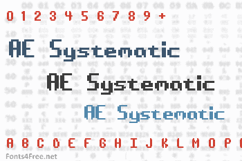 AE Systematic Font