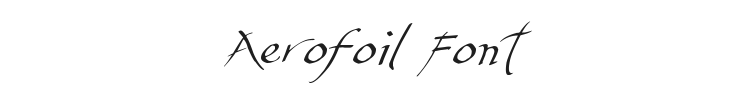 Aerofoil Font