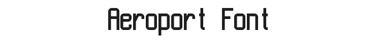 Aeroport Font Preview