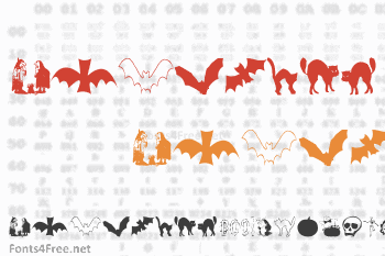 AEZ Halloween Dingbats Font