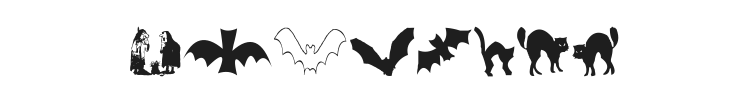 AEZ Halloween Dingbats Font