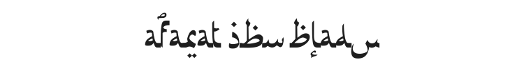 Afarat Ibn Blady Font Preview