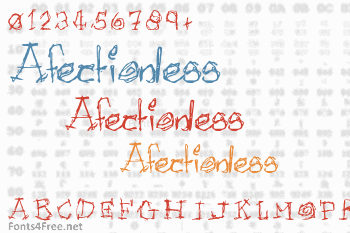 Afectionless Font