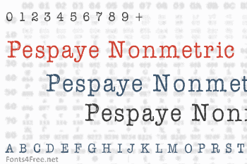 AFL Font Pespaye Nonmetric Font