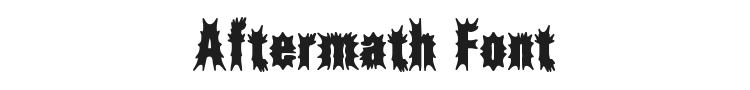 Aftermath BRK Font Preview