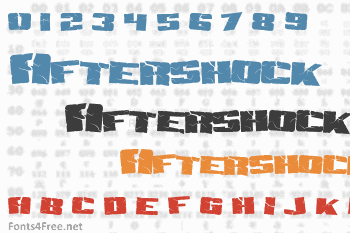 Aftershock Debris Font