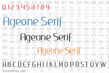 Ageone Serif Font