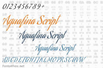 Aguafina Script Font