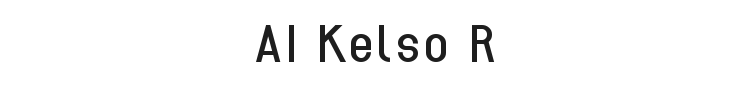 AI Kelso R Font Preview
