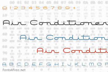 Air Conditioner Font