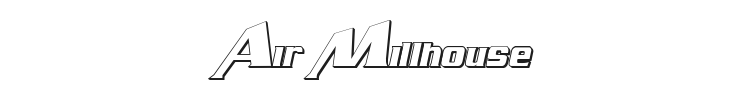 Air Millhouse Font Preview