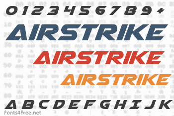 Airstrike Font