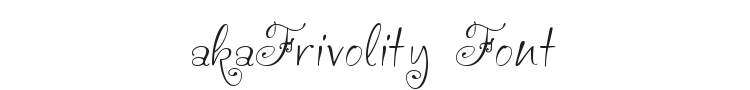 akaFrivolity Font