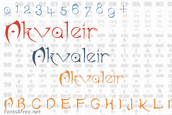 Akvaleir Font