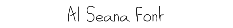 Al Seana Font Preview