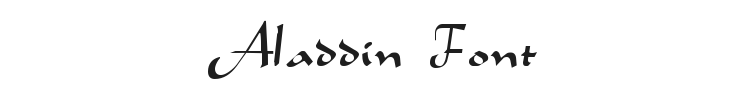 Aladdin Font Preview