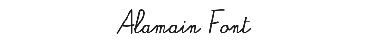 Alamain Font