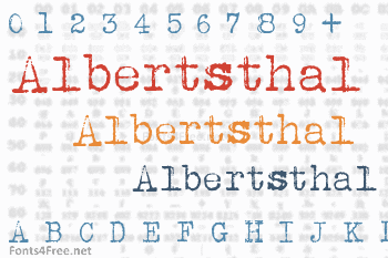 Albertsthal Typewriter Font